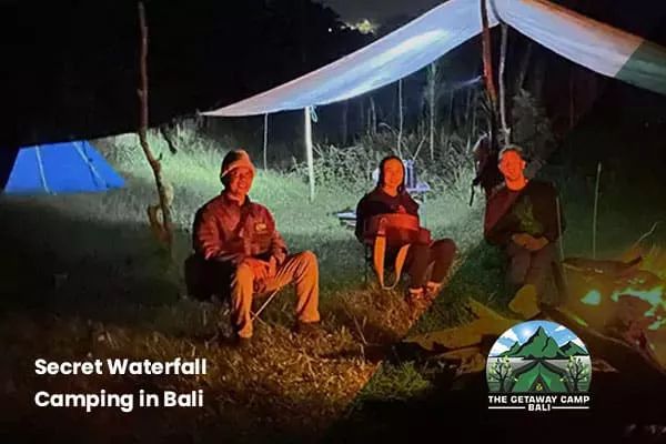 secret waterfall camping